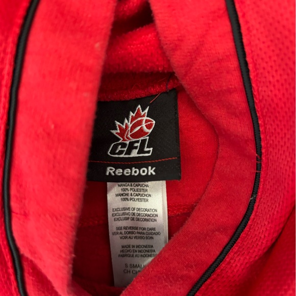 🔮 (5/$25) CFL Calgary Stampeders Reebok Hoodie - Picture 3 of 4
